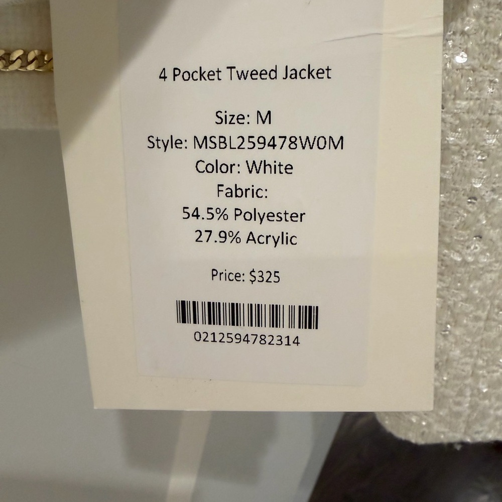 NWT Max Simple NYC cropped lady jacket. Size M - Picture 3 of 5